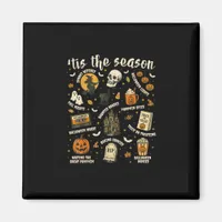 Tis Season Santa Hat Retro Vintage  Magnet