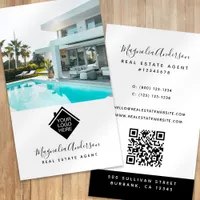 Logo QR Code Photo Real Estate Business Card