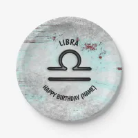 Personalized Horoscope Sign Libra Astrology Zodiac Paper Plates