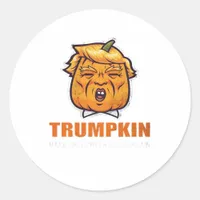 Usa Trumpkin Make Halloween Great Again Costume Cl Classic Round Sticker