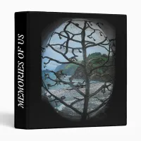 Hawaiian Ocean Beach Tree Photo Spotlight 3 Ring Binder