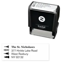 Cute Scandinavian Christmas return address Self-inking Stamp