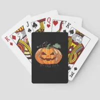 It’s Fall Y’all Leopard Pumpkin Happy Halloween Ne Poker Cards