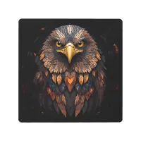 Mosaic Eagle Portrait  Metal Print