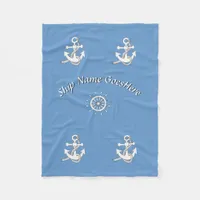 Fleece Blanket - Nautical Theme