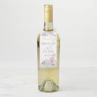 Beautiful Painted Pink Roses  BarefootBride™ Bottle Hanger Tag