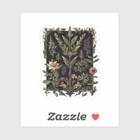 Goblincore Victorian Witch Herbs Classic Sticker