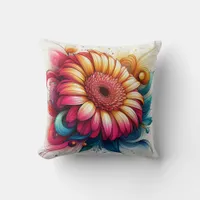 Gerbera Daisy Pillow for Garden-Inspired Comfort