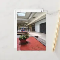 Pot of Houseplants Liminal Space Abandoned Mall Postcard