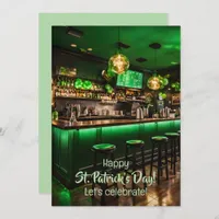 Irish pub ready for St. Patrick's Day party Invitation