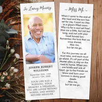 Funeral Sympathy Photo Memorial Prayer Card Marble Bookmarks