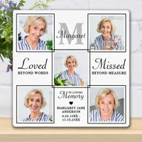Memorial Personalized 5 Picture Loving Memory Plaque