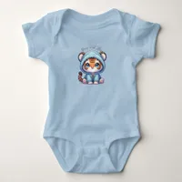 Cute Tiger Cartoon Baby Bodysuit