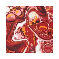 Burgundy and White Digital Fluid Art    
