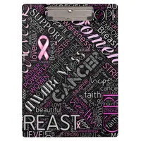 Breast Cancer Awareness Word Cloud ID261 Clipboard