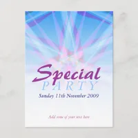 Special Party Invitation template Postcard