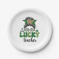 One Lucky Teacher - St. Patrick's Day  Paper Plates