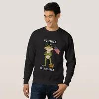 No Kings in America Anti-Trump Protest  Sweatshirt