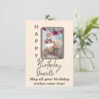 Modern Personalized Birthday Card