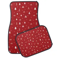 Christmas Trees and Snowflakes Car Mats