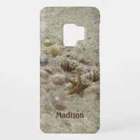 Seashells and Beach Sand Personalized Case-Mate Sa