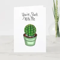 You're Stuck With Me | Romantic  Card