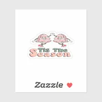 Tis The Season Retro Groovy Christmas Vintage Chri Sticker