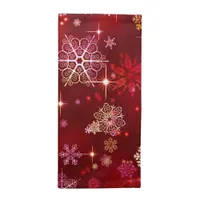Prettiest Snowflakes Pattern Red ID846 Cloth Napkin