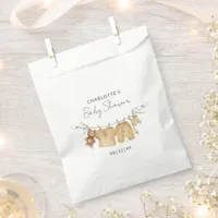 Neutral Clothesline Baby Shower Favor Bag