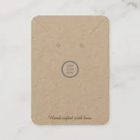 Customizable Logo Kraft Paper Jewelry Display Card