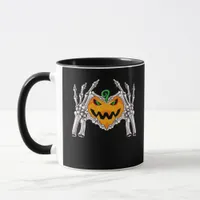 Skeleton Hand Heart Sign Bone Costume Unique Touch Mug