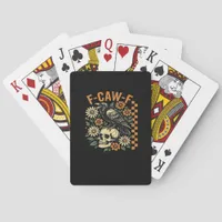 F-Caw-F Crow Vintage Graphic Poker Cards
