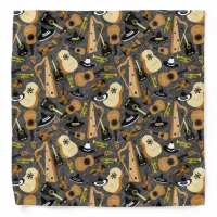 Mariachi Musical Instruments Pattern Fun Bandana