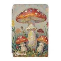  Cottage Core Mushroom Personalized  iPad Mini Cover