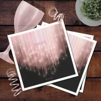 Cascading Lights Sweet 16 Rose Gold ID790 Napkins