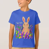 Cute Easter bunny in the flowers T-Shirt