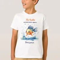 Cool Stylish Jumping Fish Personalized T-Shirt