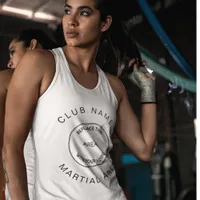 Martial Arts Club Name Large Logo on Front Tank Top