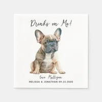 Dog Wedding Cocktail Napkins