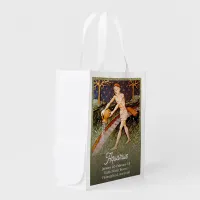 Aquarius Water Bearer Zodiac Sign Birthday Party Grocery Bag