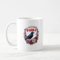 Gothic Raven Funny Halloween F Caw F Vintage Coffee Mug