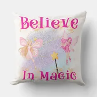 Enchanted Whispers Fairy Tale Throw Pillow