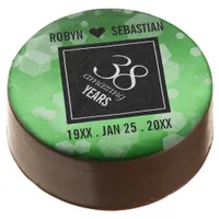 Elegant 38th Emerald Wedding Anniversary Chocolate Covered Oreo