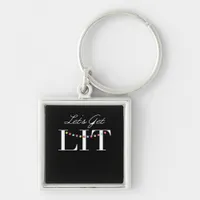 Let's Get Lit Christmas Lights Classic Keychain