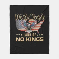 No Kings In America We The People Creative Style Fleece Blanket