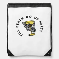 Till Death Do Us Part-Y Classic Funny Drawstring Bag