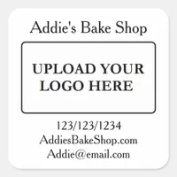 Add Your Business Logo  Square Sticker