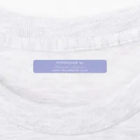 Handmade made by name violet script labels