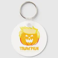 Halloween Trumpkin Funny Keychain