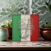 Flag and Symbols of Italy ID157 Tile